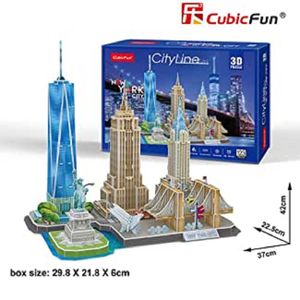 Rompecabezas Cubic Fun Nueva York 3D 123 Piezas