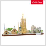 Rompecabezas-3D-Barcelona-City-Line