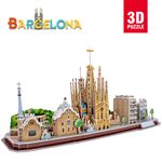 Rompecabezas-3D-Barcelona-City-Line