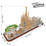 Rompecabezas-3D-Barcelona-City-Line