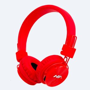 Audifonos Bluetooth 5.0 con Radio FM Color Rojo