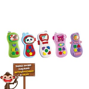 Teléfono Celular De Juguete Para Bebes, de diferentes tamaños y colores, incluye botones con distintos sonidos - Monkey Market