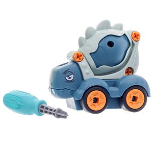 Vehículo Armable Dinosaurio Azul - Incluye Destornillador