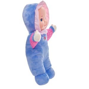 Muñeca suave para bebé, al presionar la barriguita emite sonidos