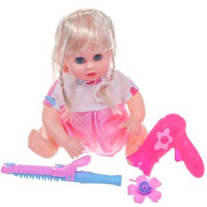 Muñeca de juguete para peinar con accesorios para el cabello