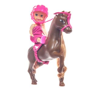 Muñeca Bonnie con su hermanita en Clases de Equitación