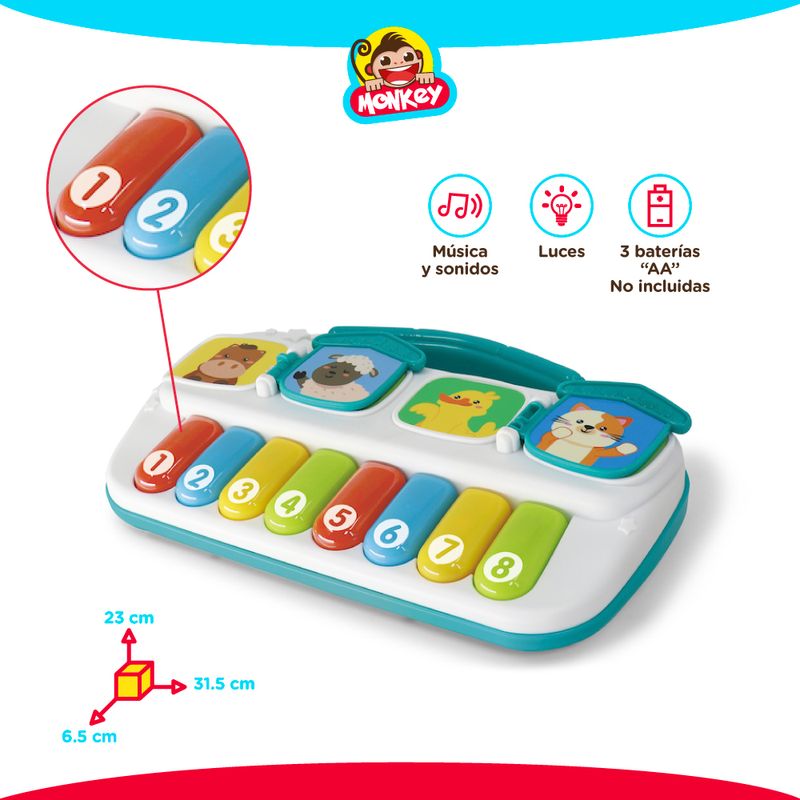 Piano-Teclado-Musical-Infantil-Con-Luces-Y-Sonidos