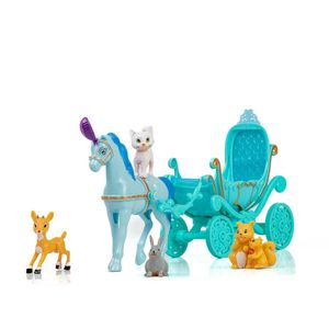 Carruaje de princesas con caballo y animalitos