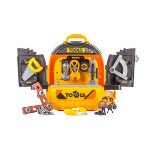 Kit de construcción 2 en 1 maleta morral con taller mecánica