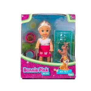 Muñeca Bonnie Pink con su Mascota