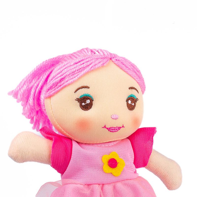 Muñeca artesanal de tela suave - Juguete creativo para niños