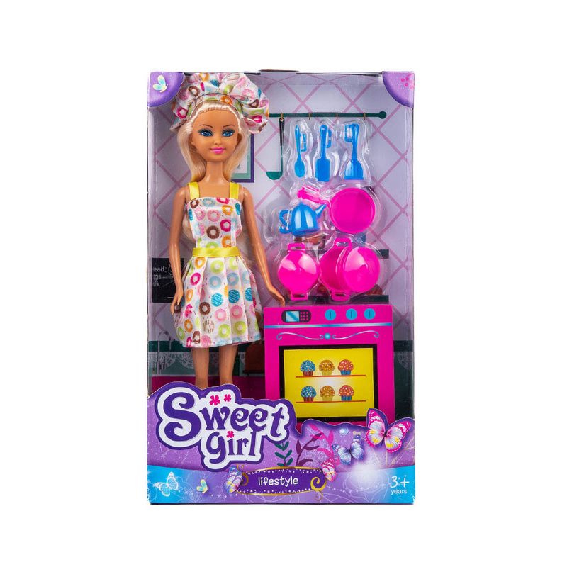 Muñeca-Sweet-Girl-chef-con-accesorios