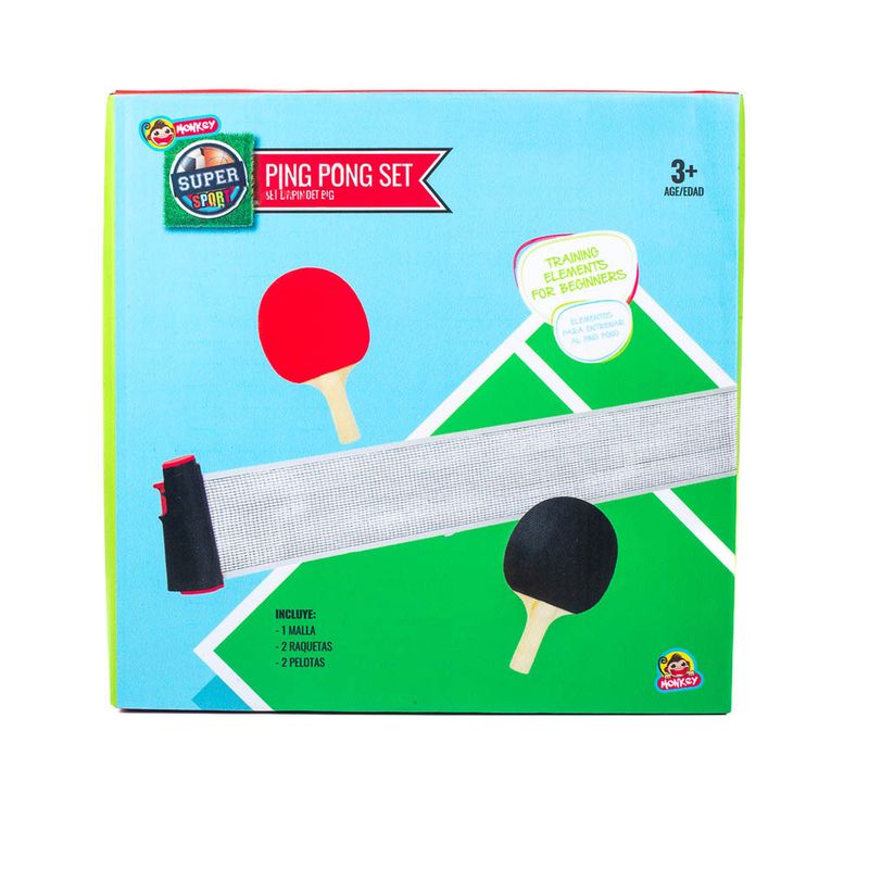 Set-tenis-de-mesa-Ping-Pong-con-raquetas---Malla---pelotas