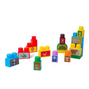 Juego didactico bloques de construcción fichas grandes 18 pzs