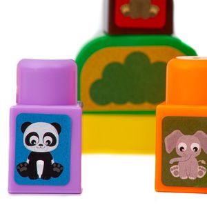 Juego didactico bloques de construcción fichas grandes 18 pzs