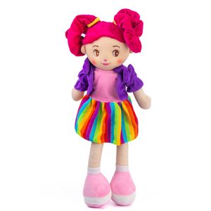 Muñeca de trapo bordada 51cm para niñas