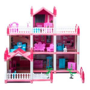 Casa De Muñecas De 2 Pisos Y Altillo