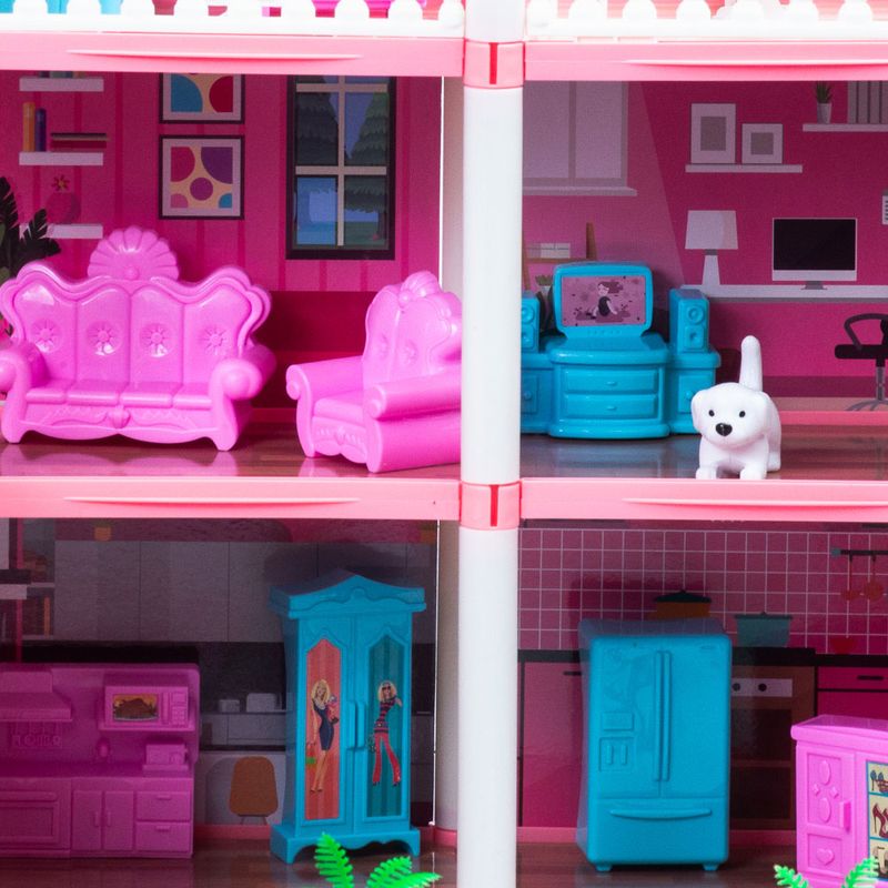 Casa-De-Muñecas-De-2-Pisos-Y-Altillo