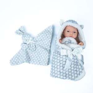 Muñeco Bebé Reborn Realista 25Cms Con Manta