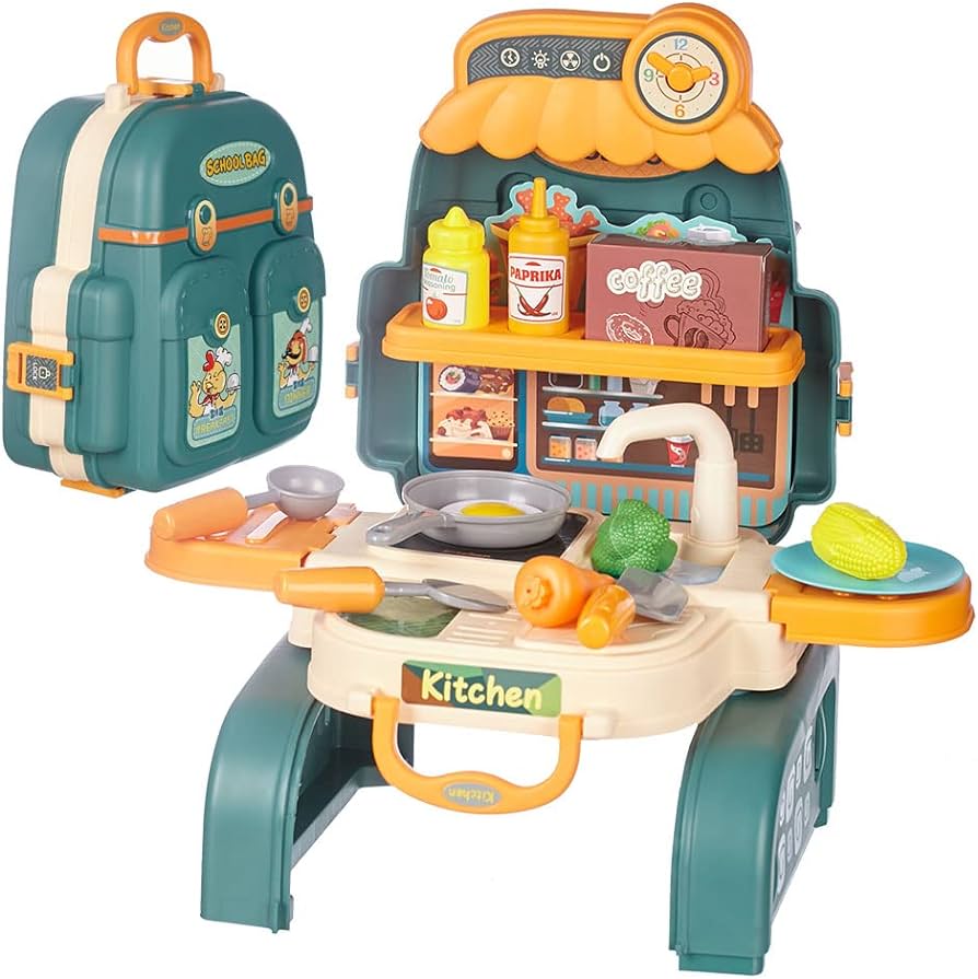 Mgi Cocina De Juguete Maleta Comida De Juguete Cocina Infantil De